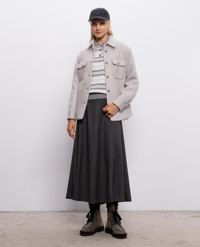 Peserico Gray vest with wool A99869F12D9283