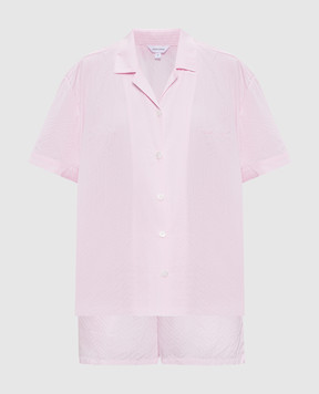Dore & Rose Pink striped pajamas SHORTSLEEVESTRIPEDPJ