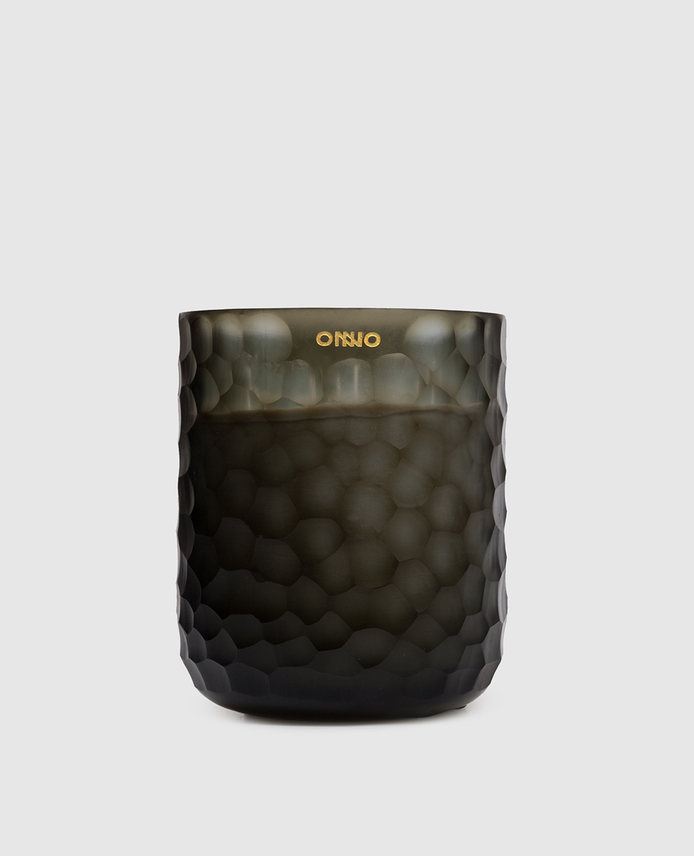 

Eternal  candle with Ginger Fig scent in a glass candle holder Onno, Green