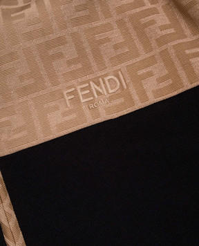 Fendi Children's black sports jacket with monogram pattern JUH1065V0