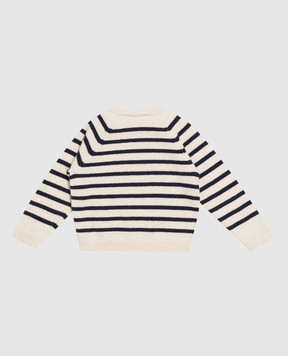 Dolce&Gabbana Children's striped wool sweater L1KWK0JDVNM