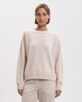 Peserico Beige sweater with wool and silk S99984F07K09095