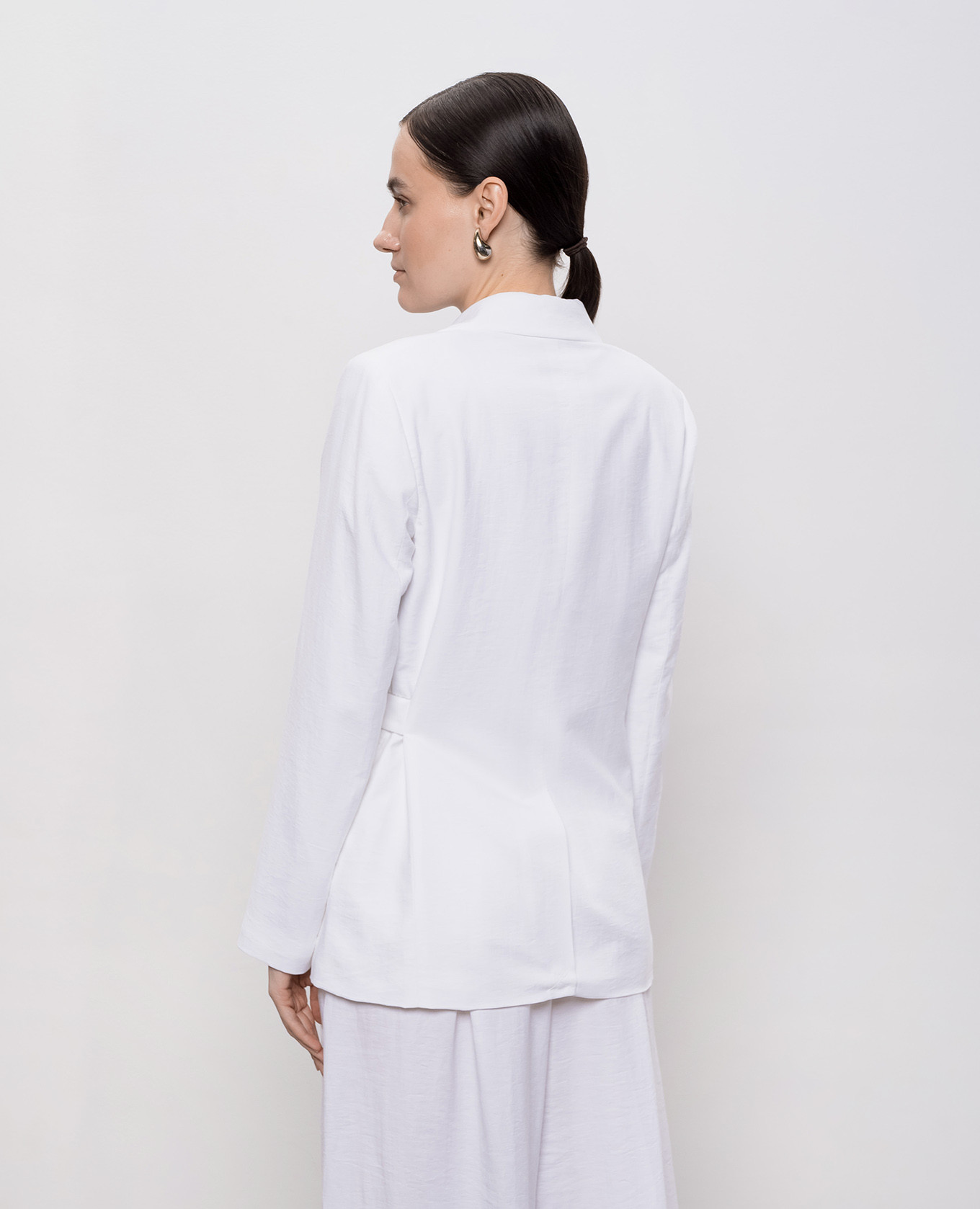 White jacket with linen Peserico 4