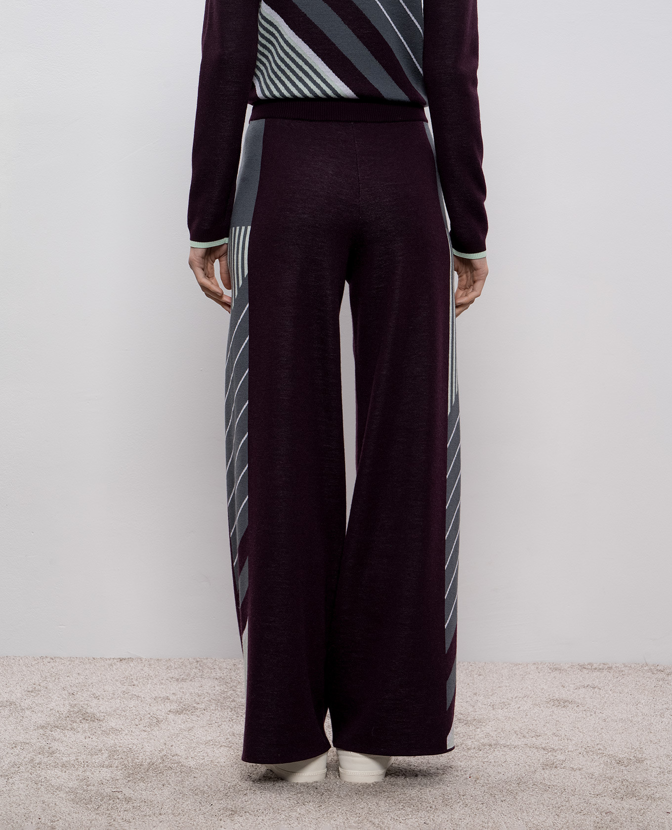 Purple merino wool pants Casablanca 4