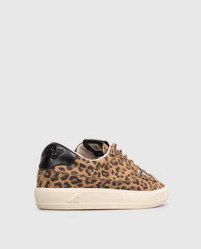 AUTRY Windscape brown suede sneakers with animal print A1UNSCLWDY01