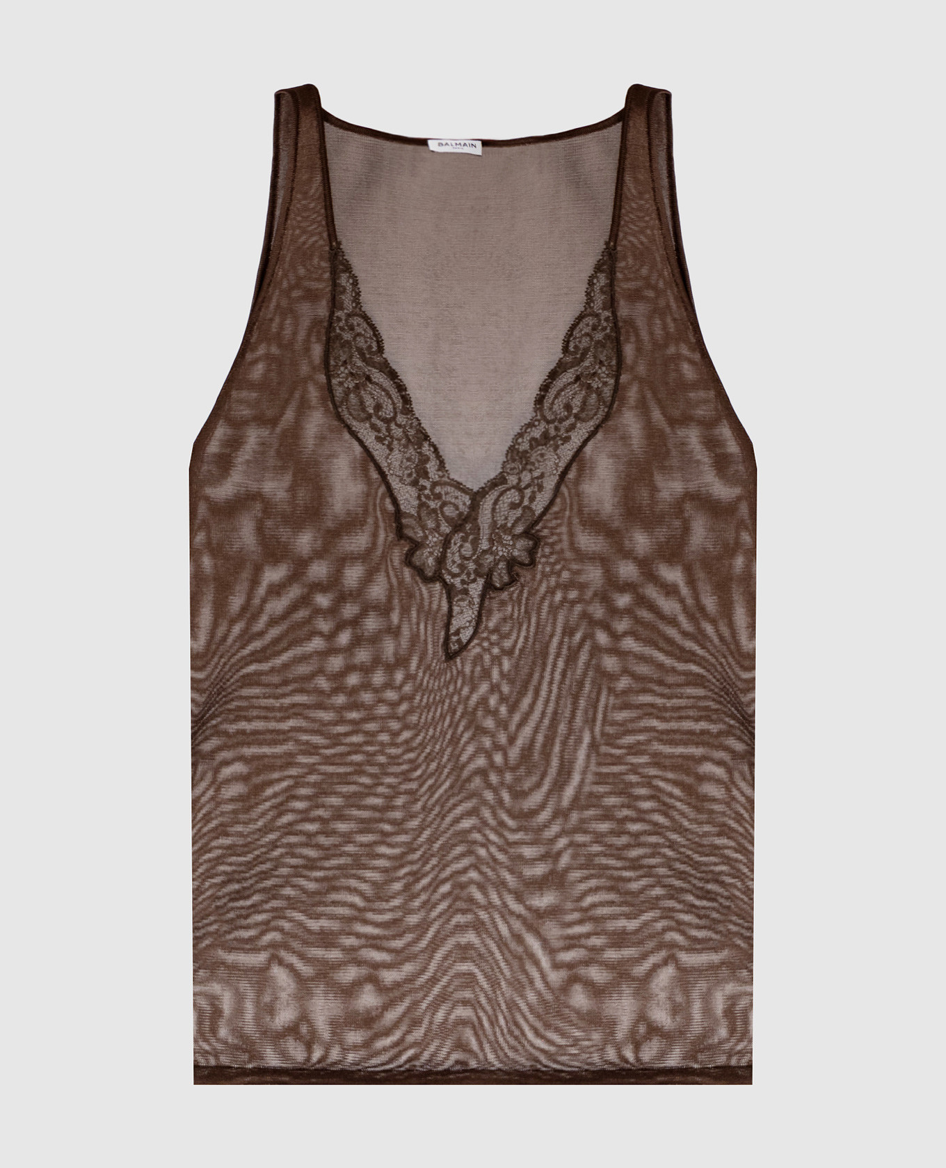 Brown top with lace
