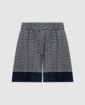 Peserico Blue printed shorts P0426008190