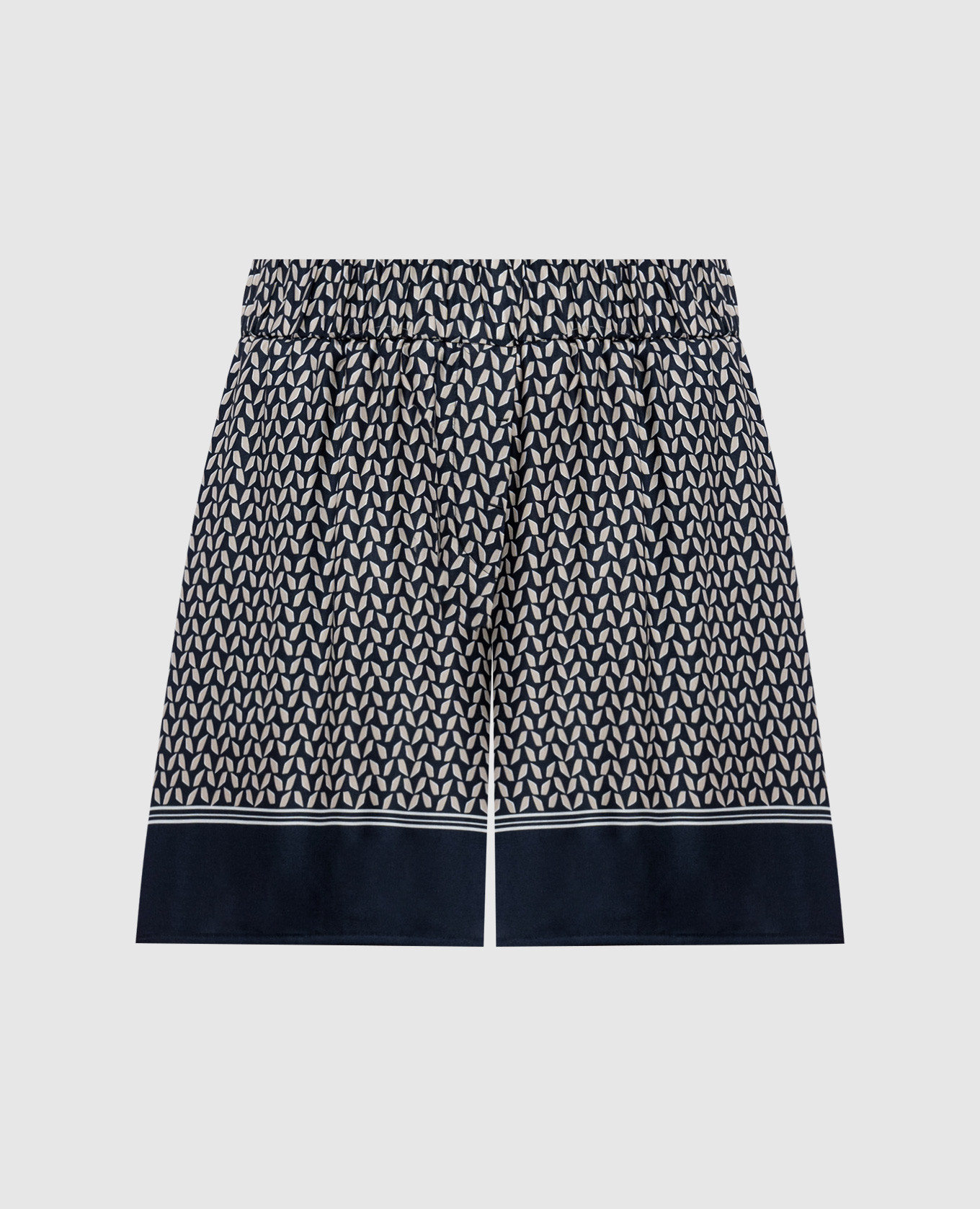 Blue printed shorts
