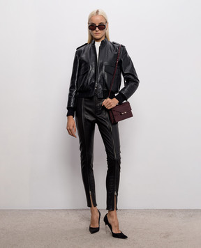 Tom Ford Black leather jacket CSL805LEX476