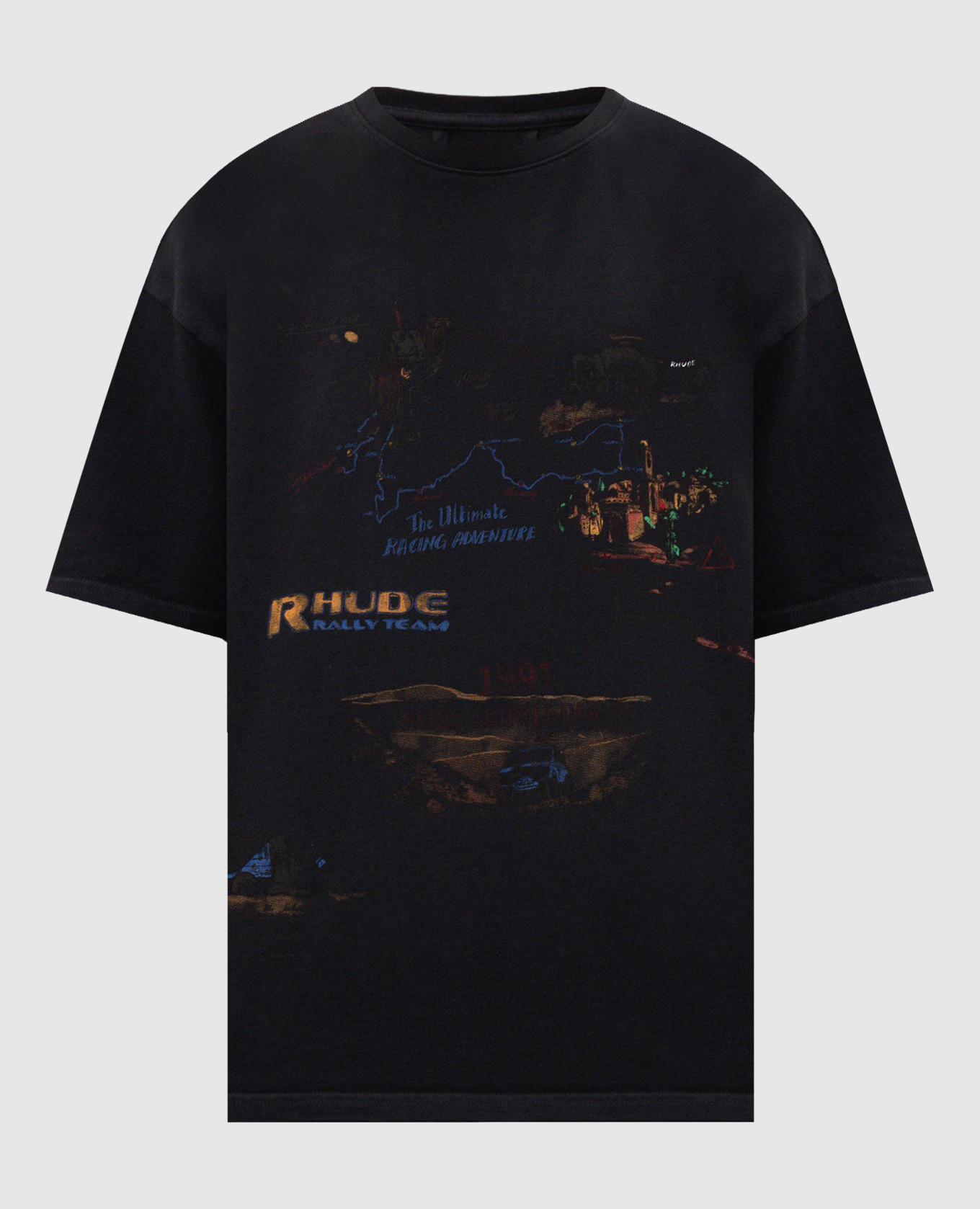 CARNET DE VOYAGE black t-shirt Rhude