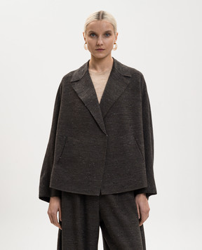 BOBOUTIC Brown jacket with silk 5049