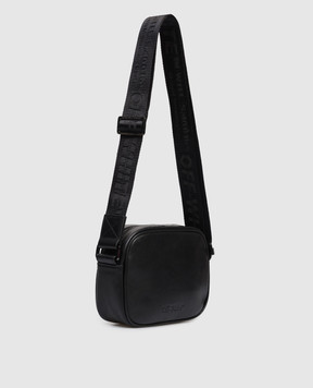 Off-White Black leather bag with embossed logo OMNQ09ES26LEA001