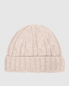 Allude Beige cashmere hat 26511223