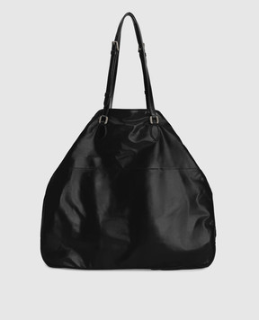 Dolce&Gabbana Black leather tote bag with logo BM2117AU996