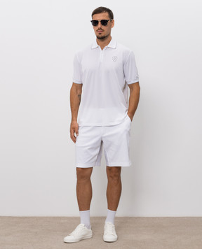Brunello Cucinelli White shorts with contrast logo ML8243390T