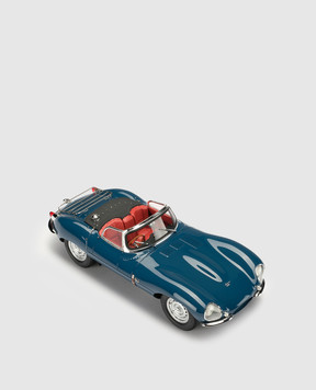 Amalgam Blue souvenir in the shape of a Jaguar XKSS car M6014