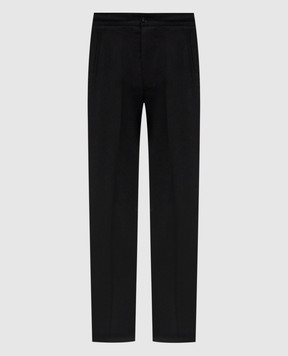 Kiton Black wool pants UPN01K0124G