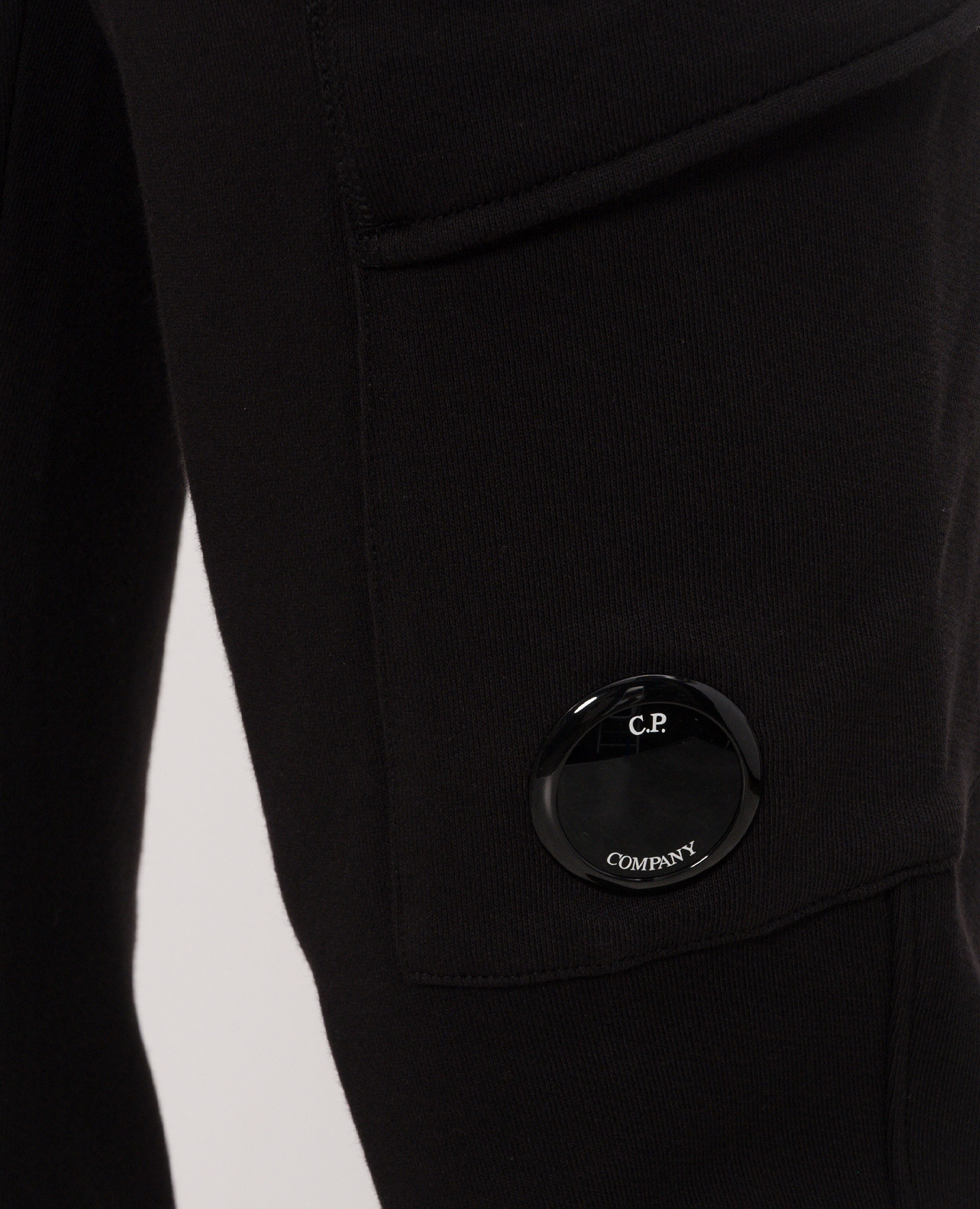 Black joggers with logo patch C.P. Company 5