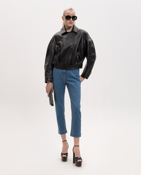 Babe Pay Pls Black leather jacket 2607MATT