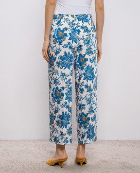 Etro White printed pants WREA001699SASW2
