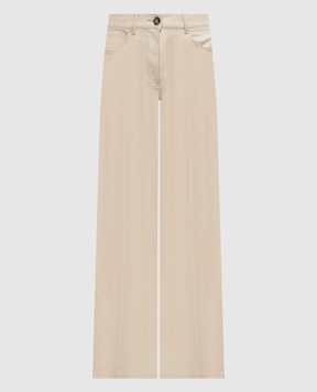 Peserico Beige jeans with lurex A0475600589