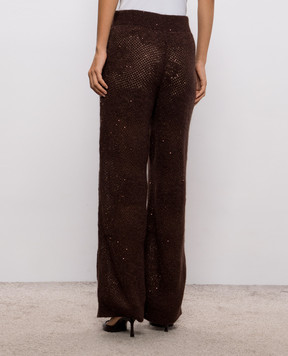 Brunello Cucinelli Brown pants with lurex MFA790199