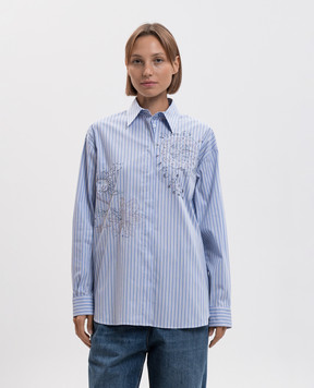 Momoni Jokla blue striped shirt MOSH02414MO