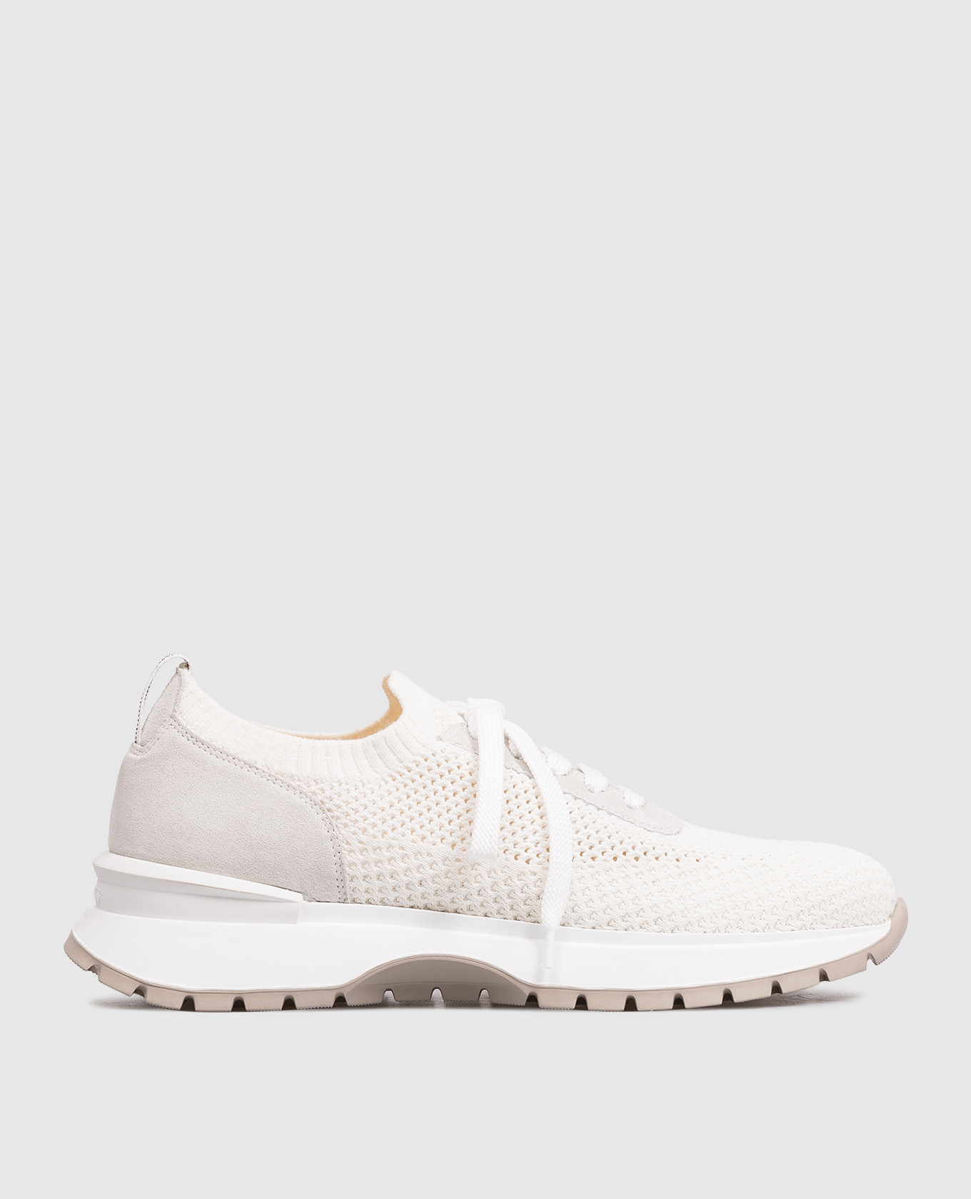 White sneakers with logo