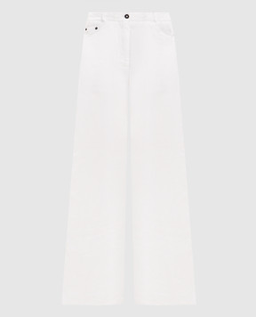 Masnada White framed pants 8053