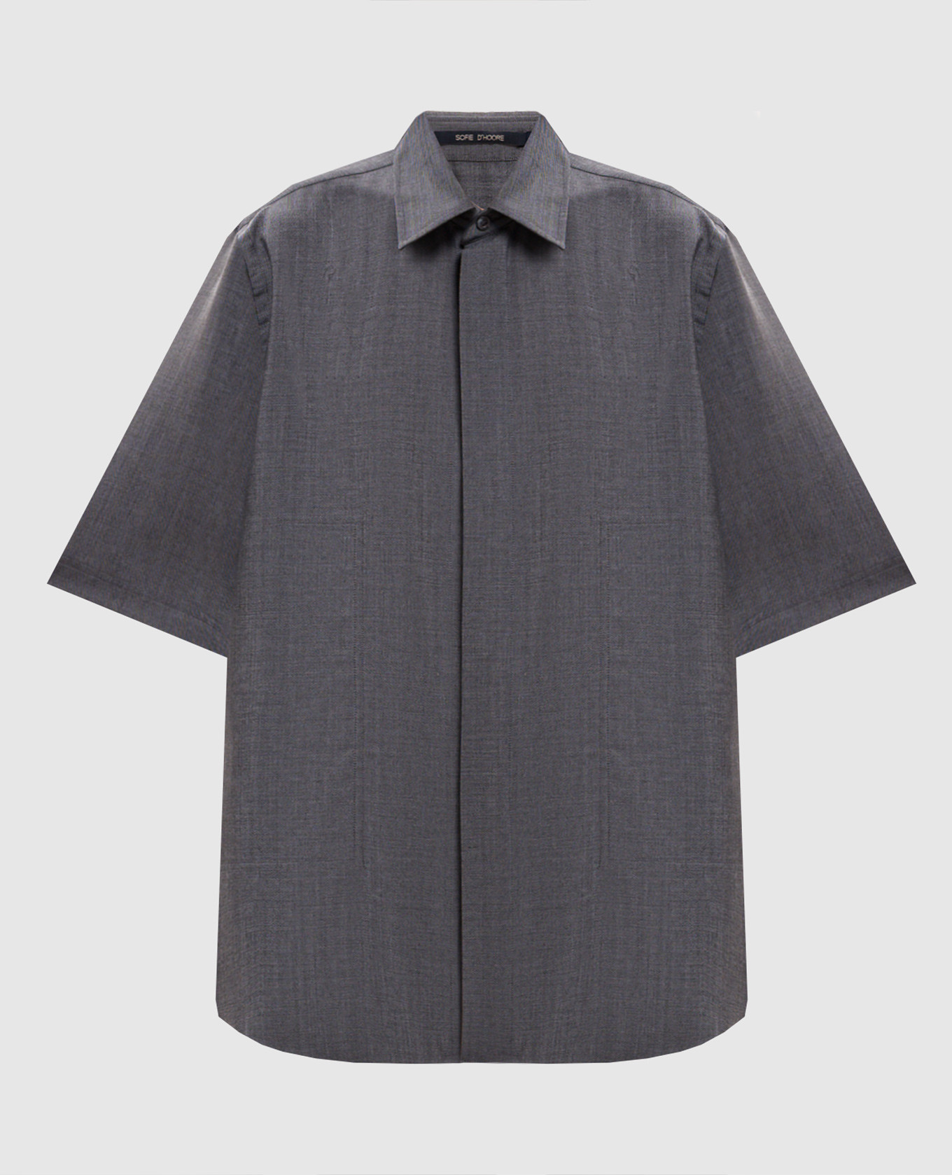 Camicia di lana grigia Bodhi