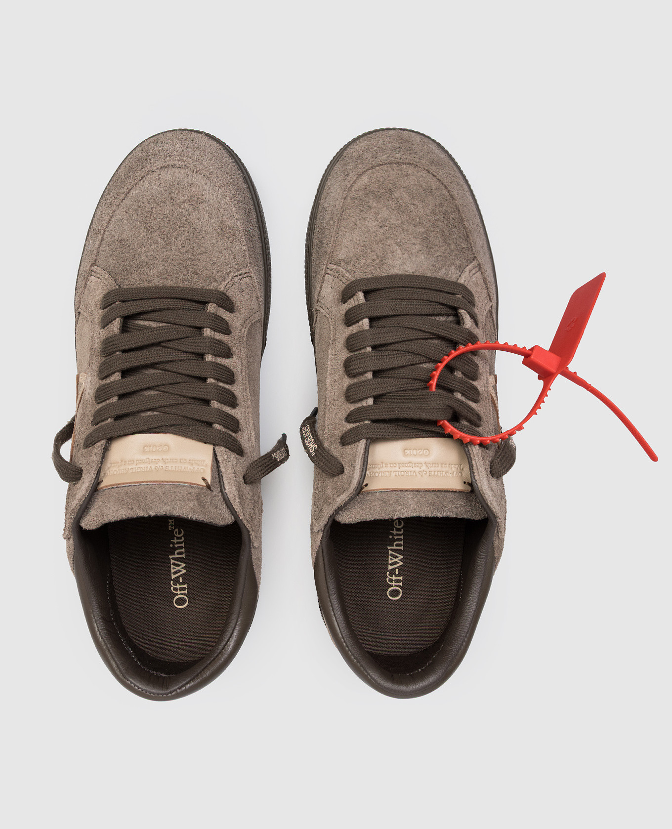 

Brown suede Vulcanized sneakers Off-White