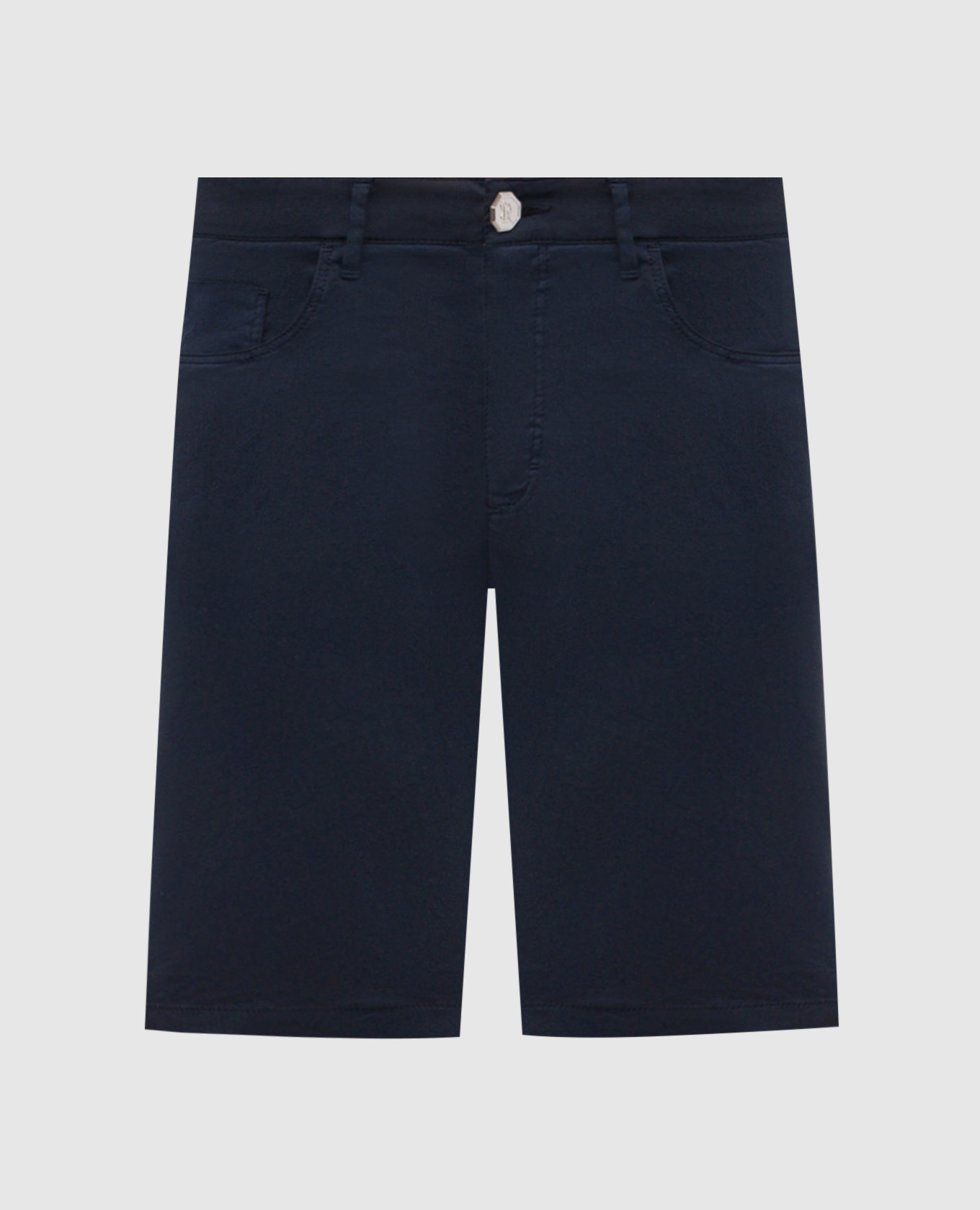 

Blue shorts with embroidered monogram logo Stefano Ricci