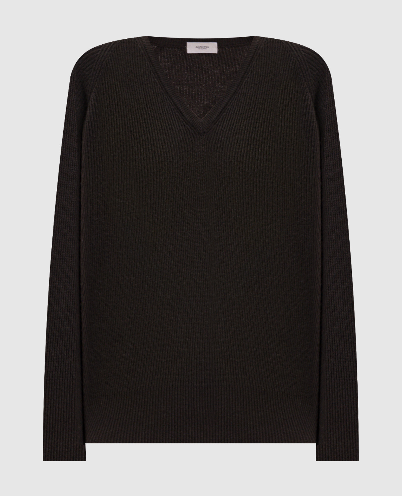 Pull en cachemire marron