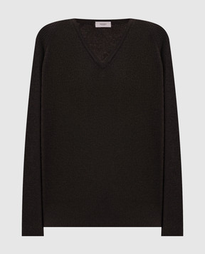 Agnona Brown cashmere pullover K0120181K120Q