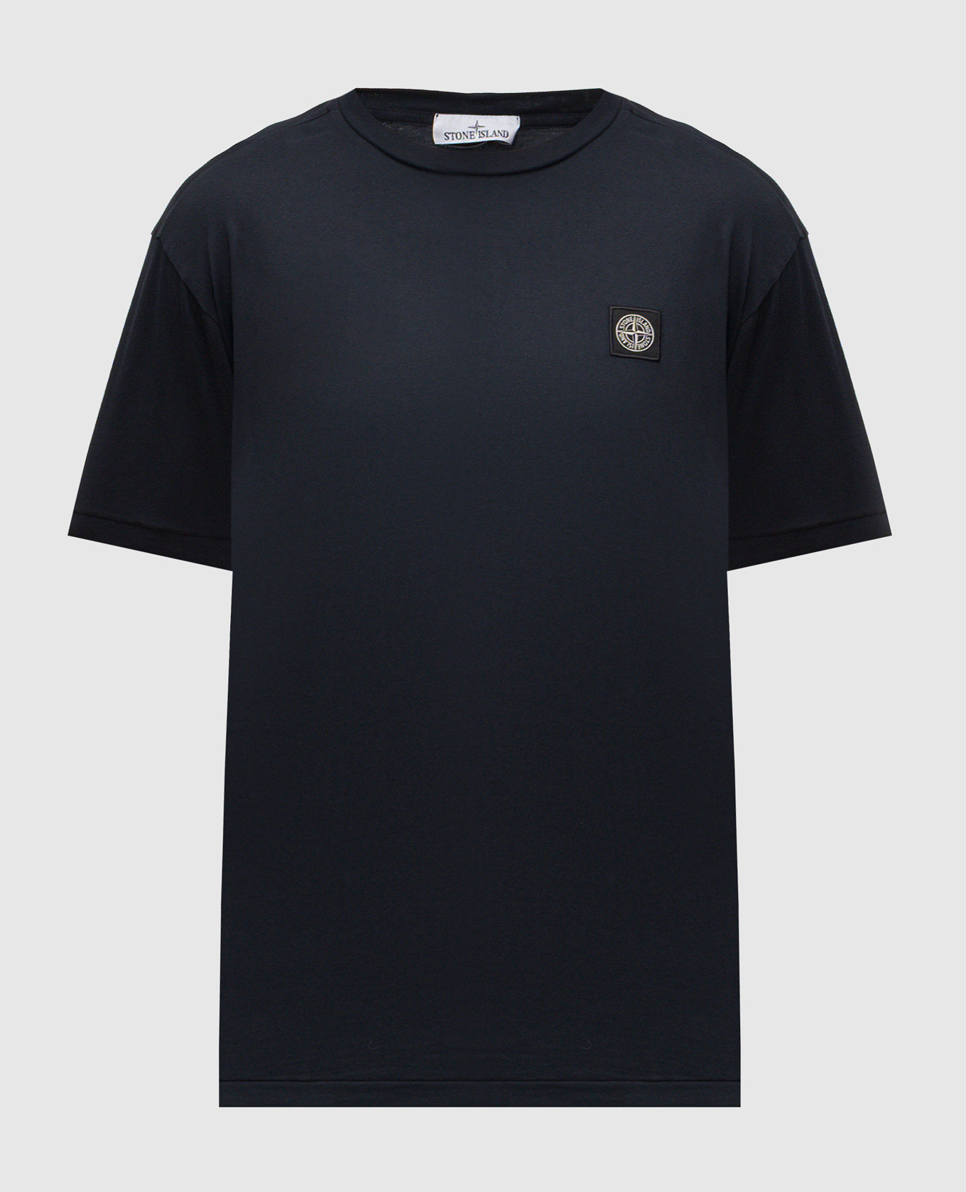 Blue t-shirt with logo patch