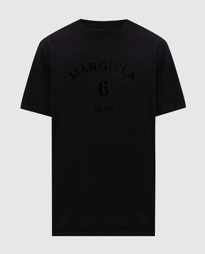 Maison Margiela MM6 Black t-shirt with logo print SH2GC0048M20048