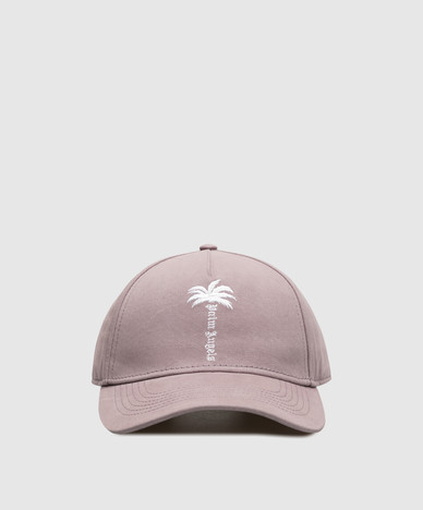Paarse pet met geborduurd logo