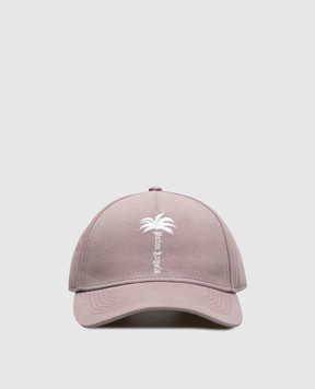 Palm Angels Purple cap with logo embroidery PAWLB001FB010w