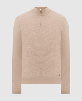 Stefano Ricci Beige wool and silk jumper KE06018L01E26304