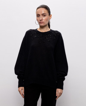Kiton Black cashmere and silk jumper D62938319