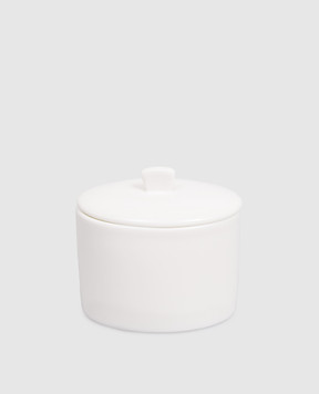 Geminiano Cozzi 1765 White porcelain sugar bowl with lid Positano JQCGP311000