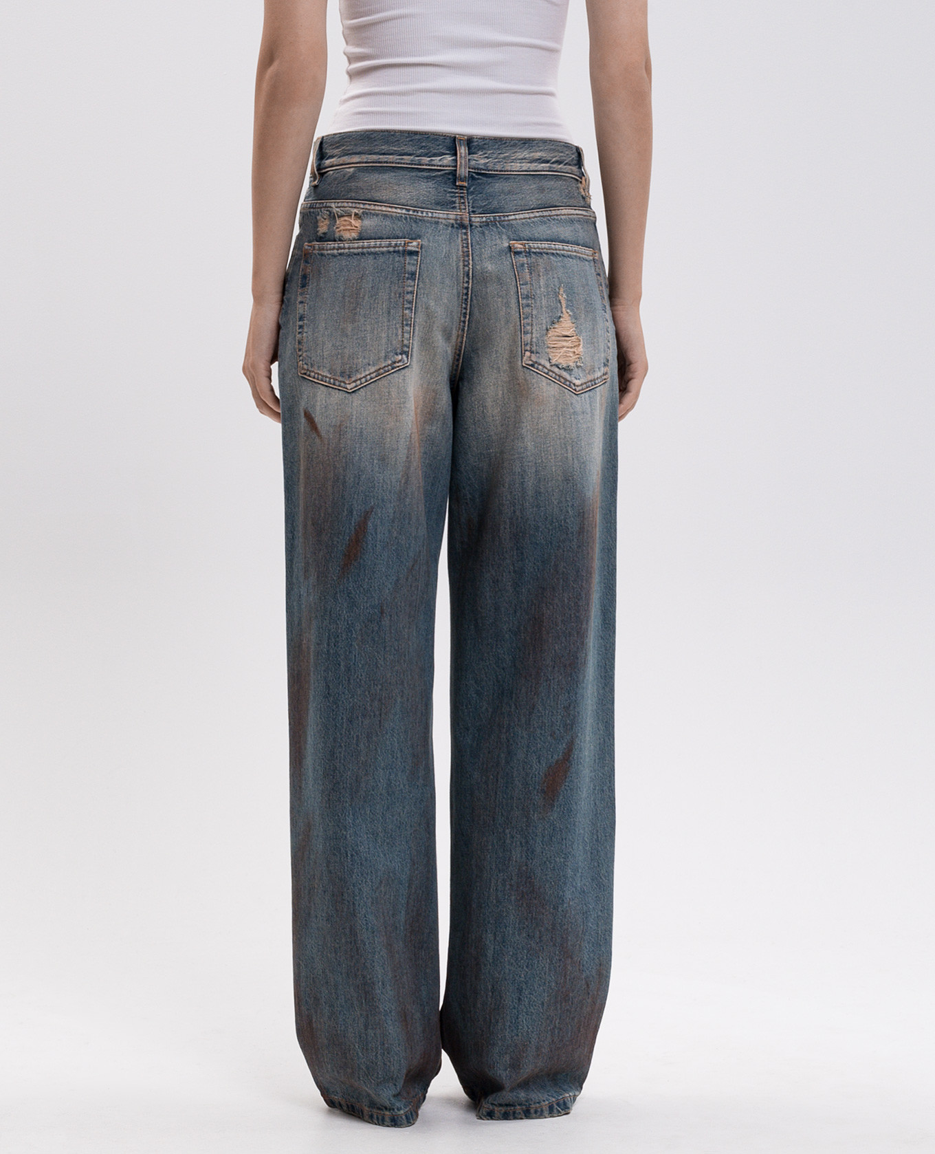 Jakoba blue jeans with vintage effect Ann Demeulemeester 4