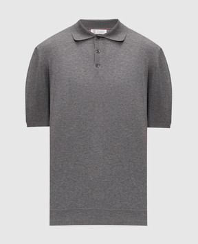 Brunello Cucinelli Grey polo shirt M29800125