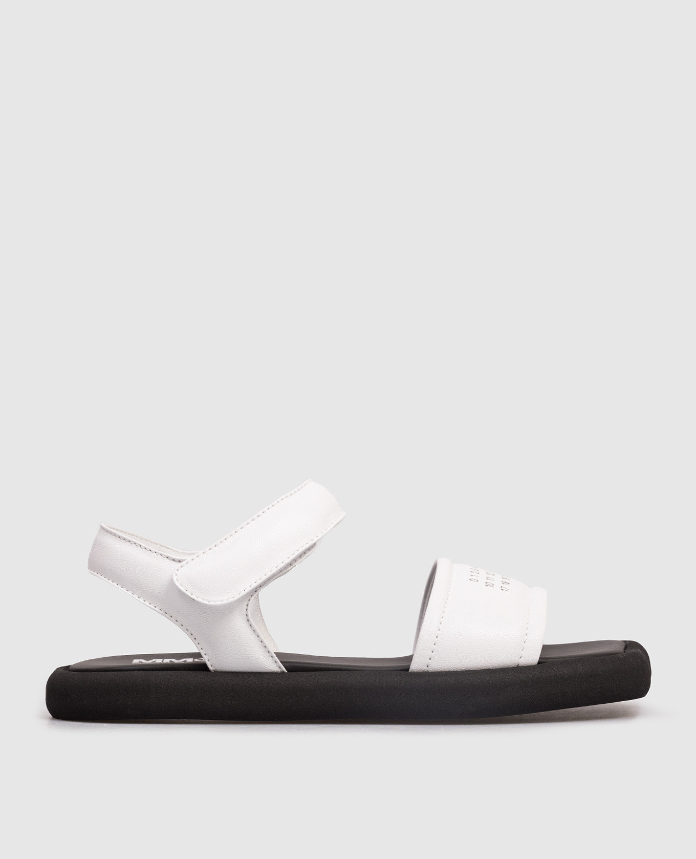 

Children's white leather sandals with logo Maison Margiela MM6