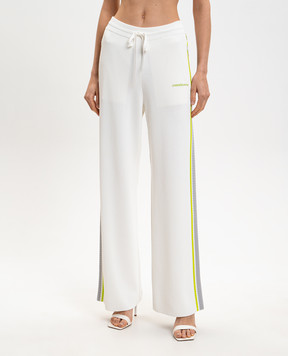 Casablanca White sweatpants with logo WSP26KW124501