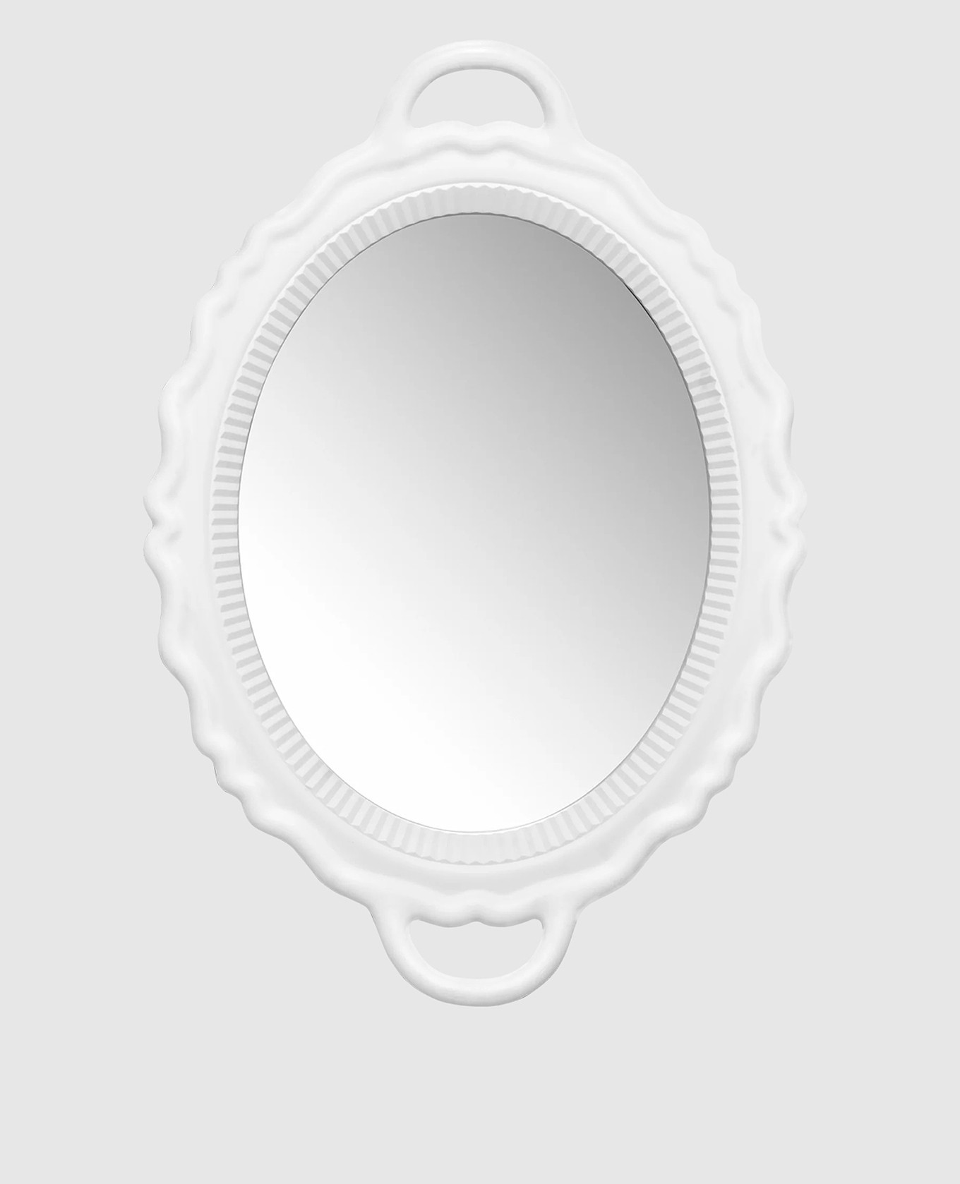 

White wall mirror Plateau Miroir Qeeboo