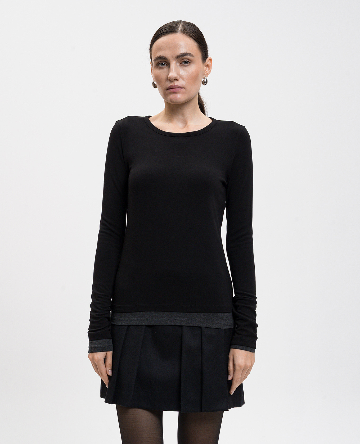 Black long sleeve with logo Juun.j 3