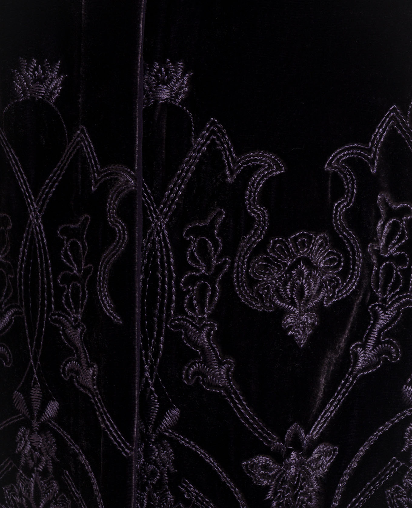 Frey Purple Velvet Shirt with Silk Momoni 5