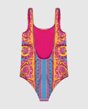 Versace Children's pink printed swimsuit 10214761A16912