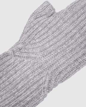 Allude Gray cashmere mittens 26511227